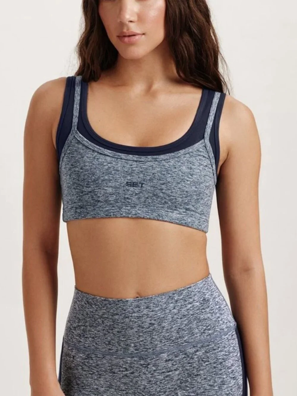 Set Active Matching Set cloud line leggings + bra Size Medium Worn 3 times